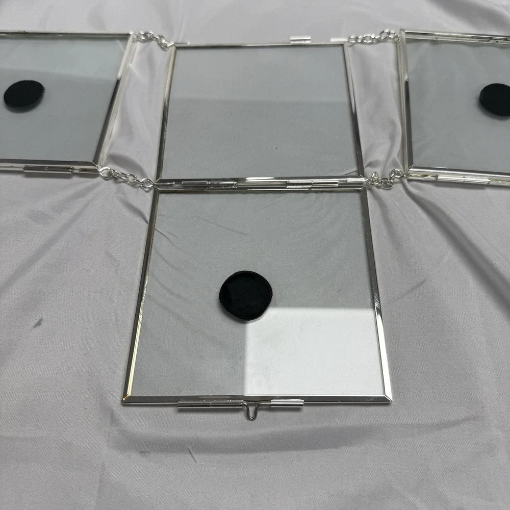 Discontinued Pottery Barn 3 Link Hanging Window Frame Picture Photo New Open Box